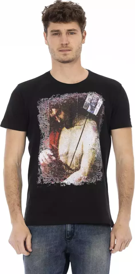 Black Cotton Men's T-Shirt