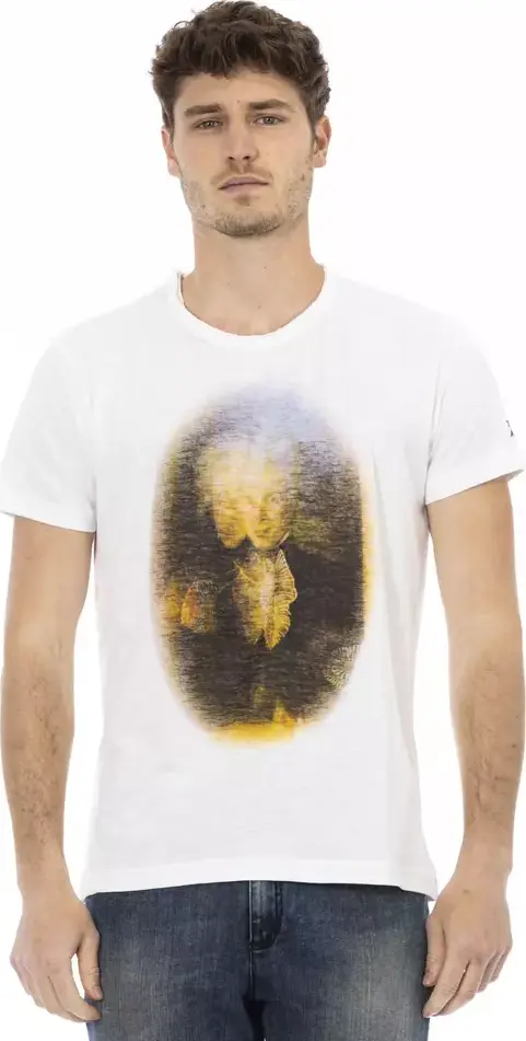 White Cotton Men's T-Shirt