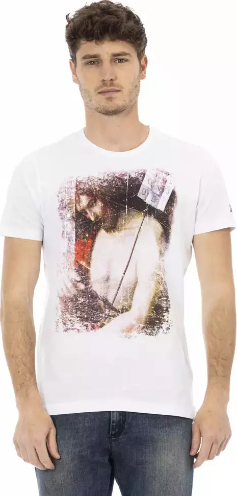 White Cotton Men's T-Shirt