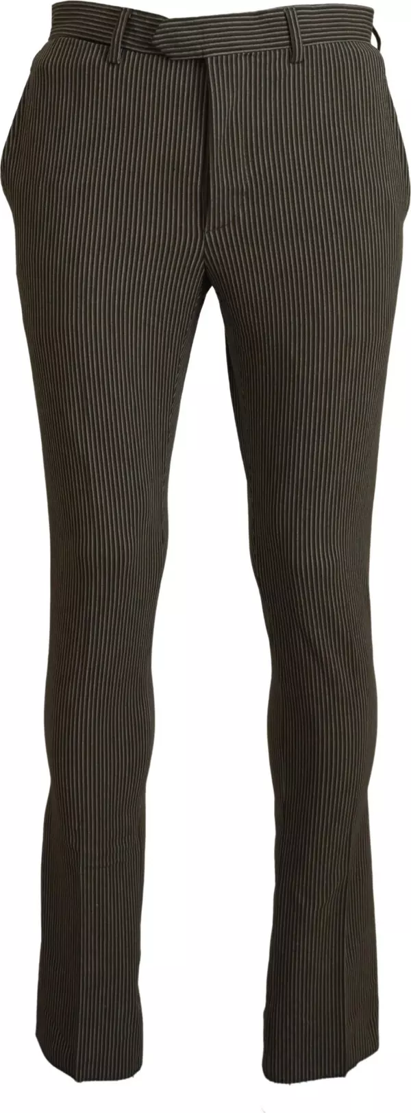 Multicolor Striped Pure Cotton Men Pants