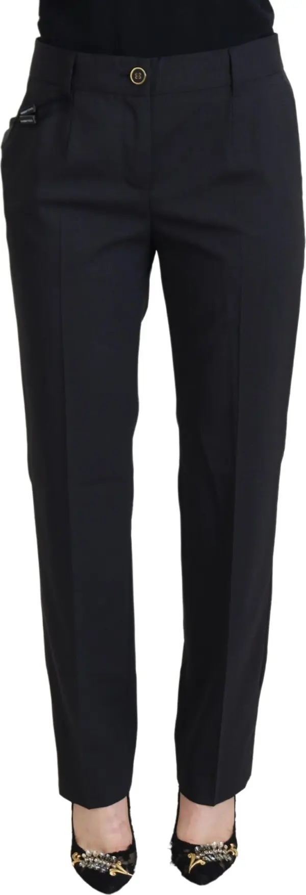 Grey Women Formal Tapered Pants