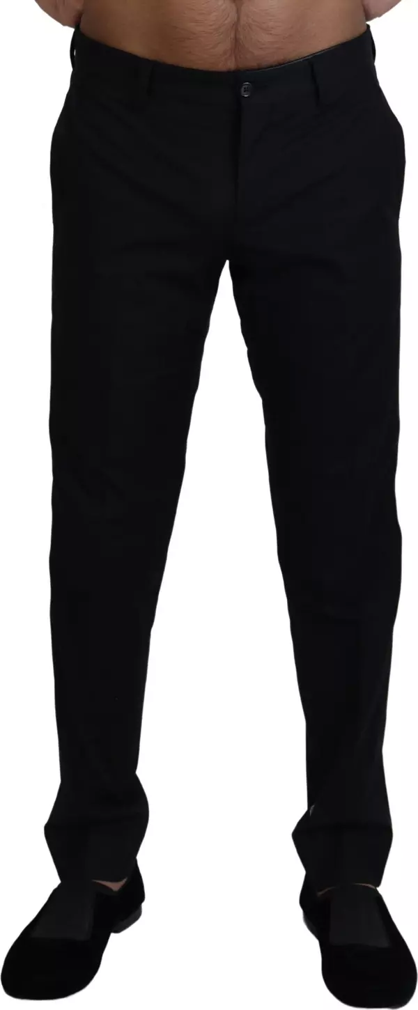 Black Chino Formal Cotton Pants