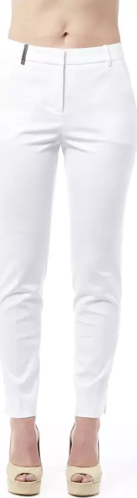 White Cotton Jeans & Pants