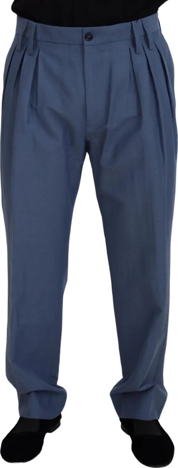 Blue Linen Chino Men Formal Pants