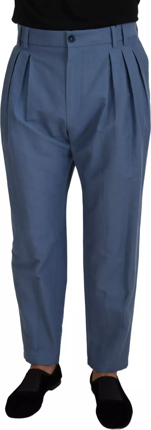 Blue Linen Chino Formal Pants