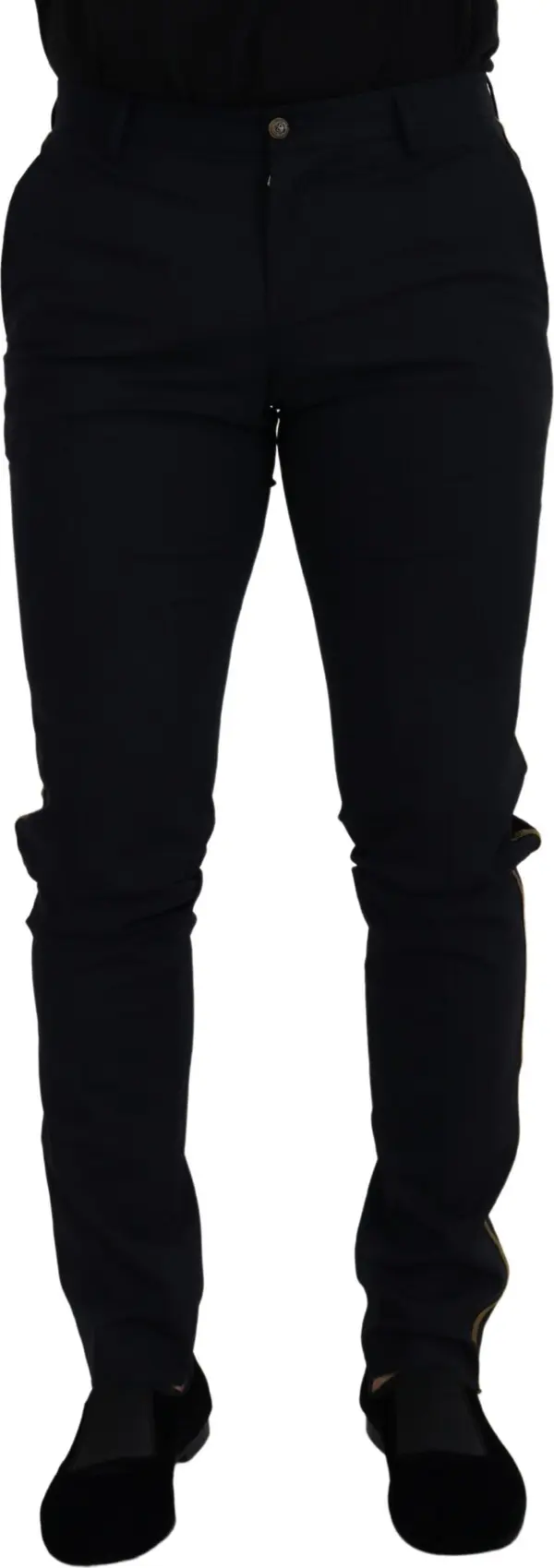 Black Wool Slim Formal Pants