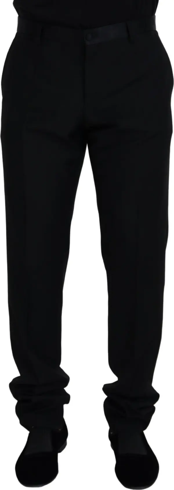 Black Wool Chino Formal Pants