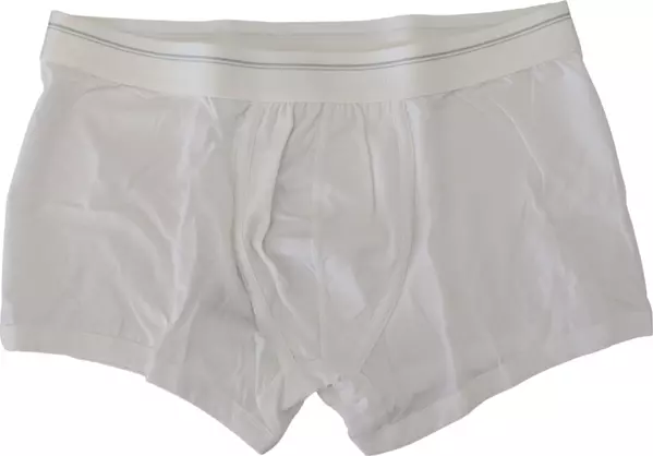 White Cotton Blend Regular Boxer Underwear