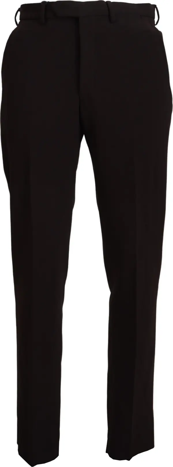 Brown Straight Fit Formal Men Pants