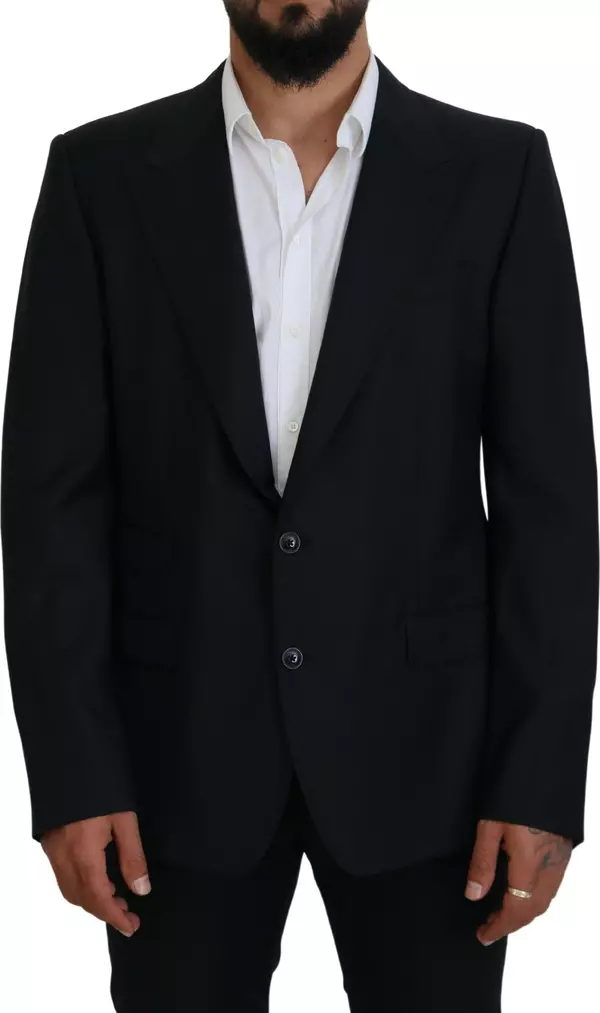 Dark Blue Wool Formal Sicilia Blazer