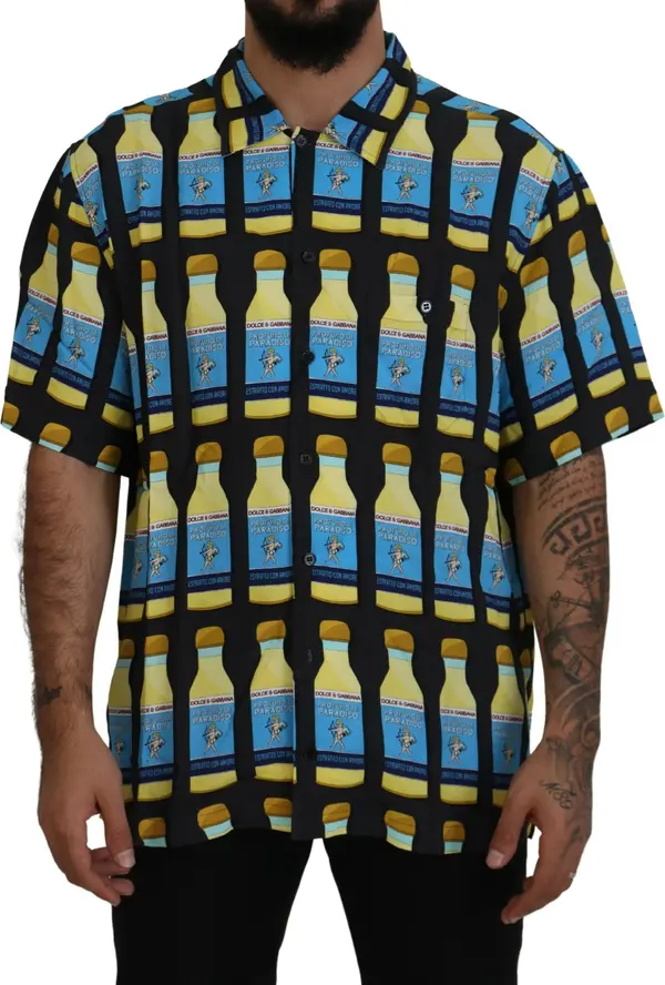 Multicolor Printed Viscose Casual Shirt