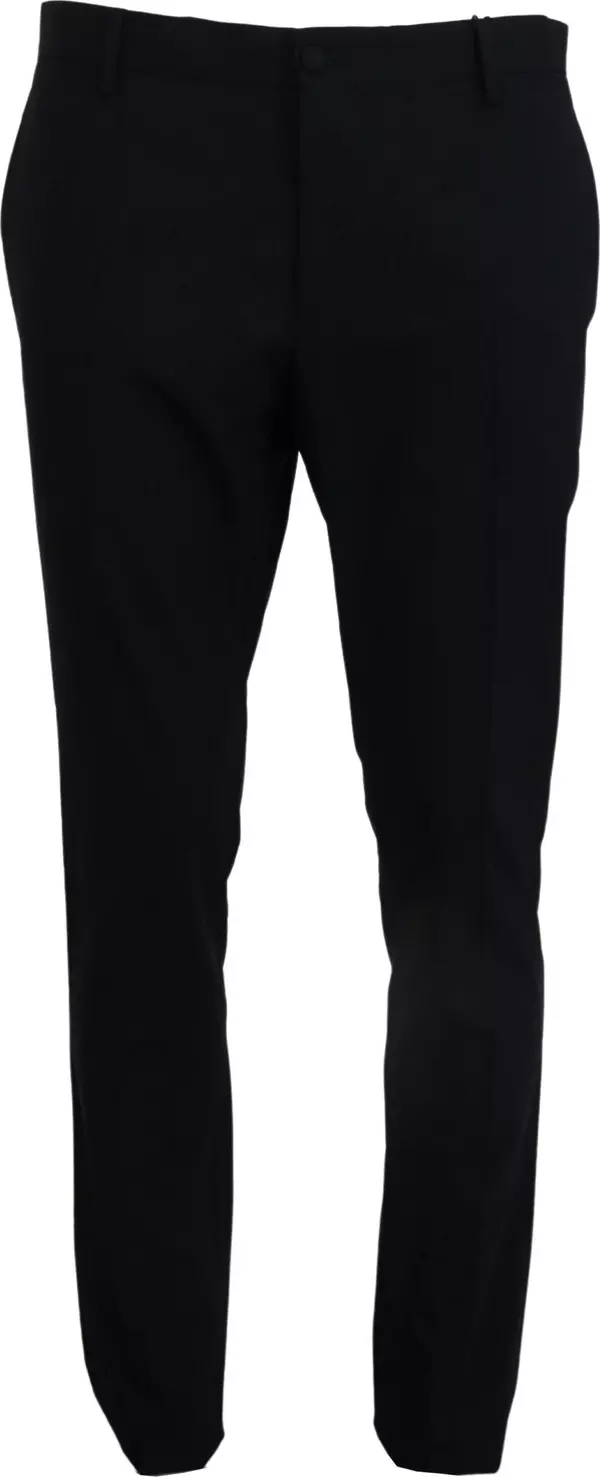 Blue Wool Stretch Dress Formal Slim Fit Pant