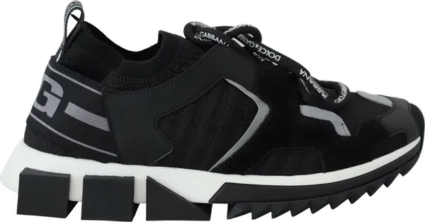 Black Mesh Sorrento Trekking Sneakers Shoes