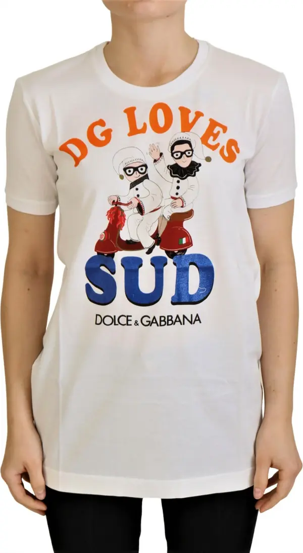 White Cotton DG Loves SUD T-shirt