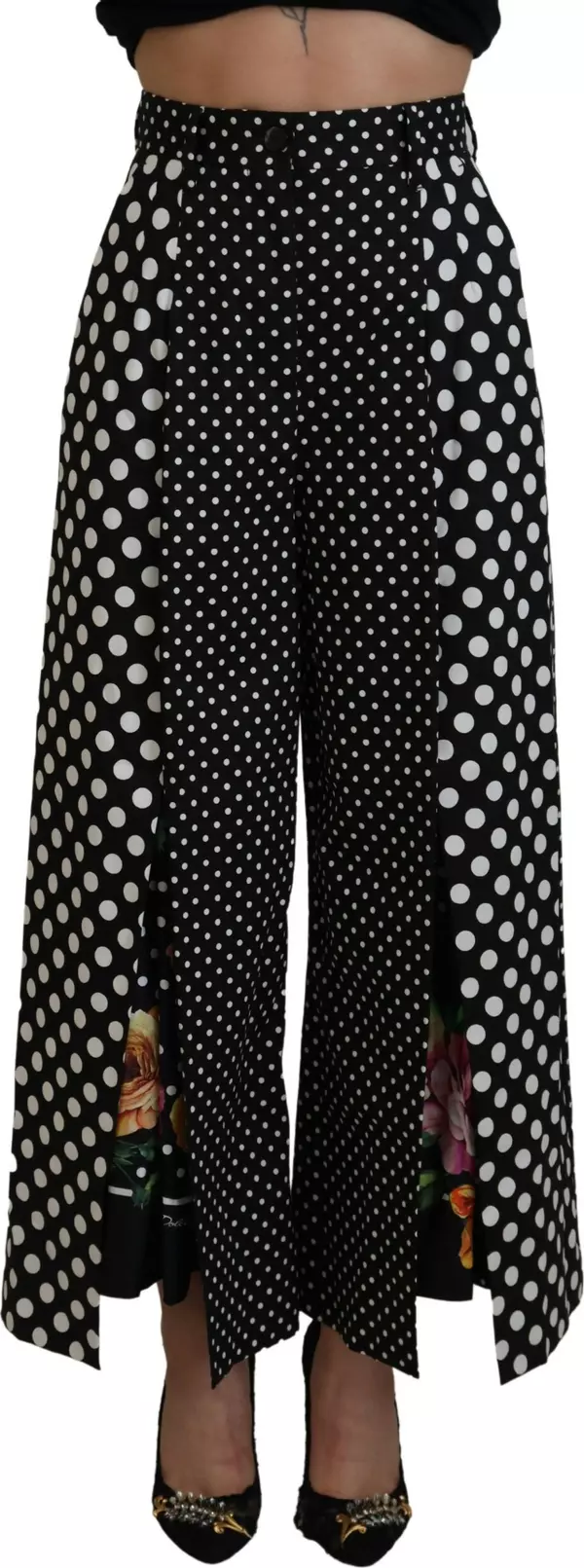 Multicolor Polka Dots High Waist Pants