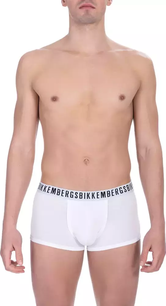White Cotton Men's Trunk