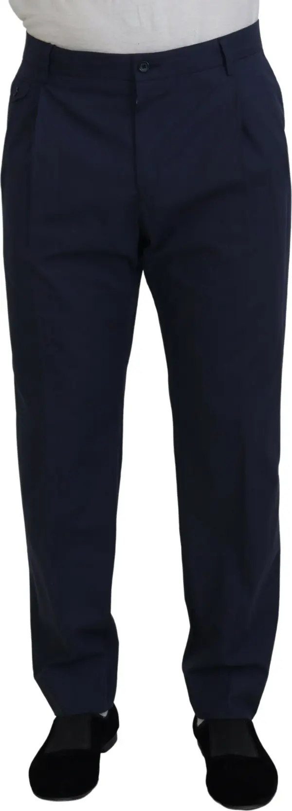 Dark Blue Cotton Chino Formal Pants