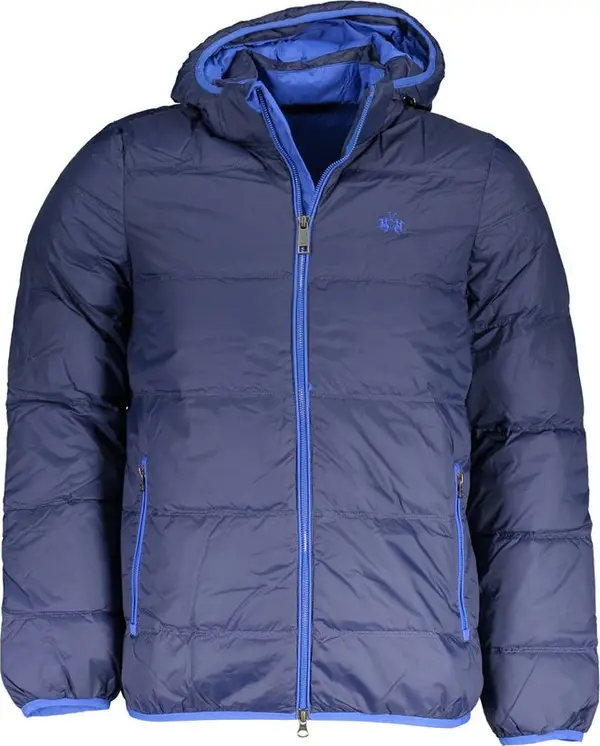 Blu Polyamide Men's Jacket