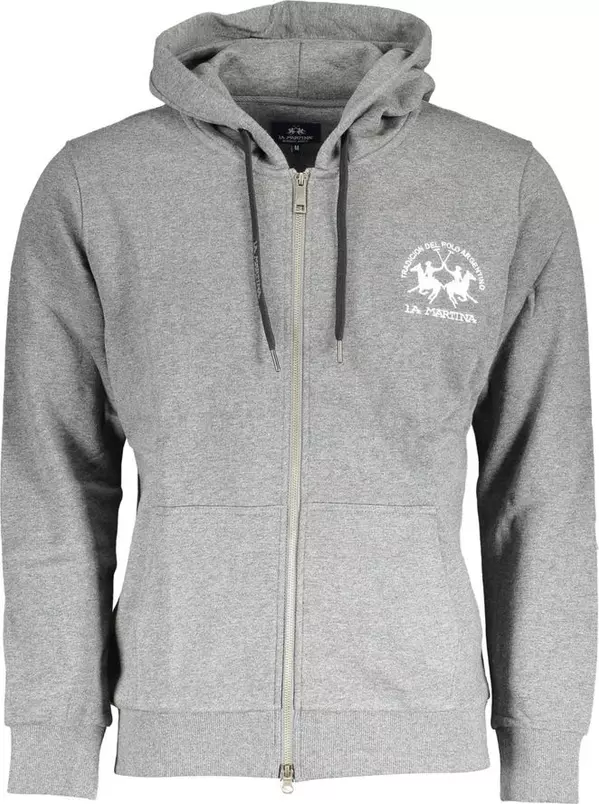 Grigio Cotton Men Sweatshirt