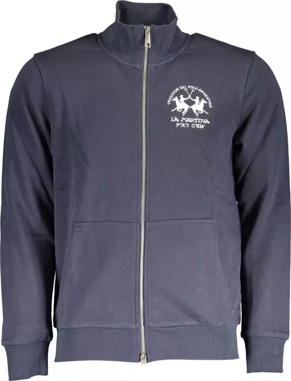 Blue Cotton Men's Sweatshirt