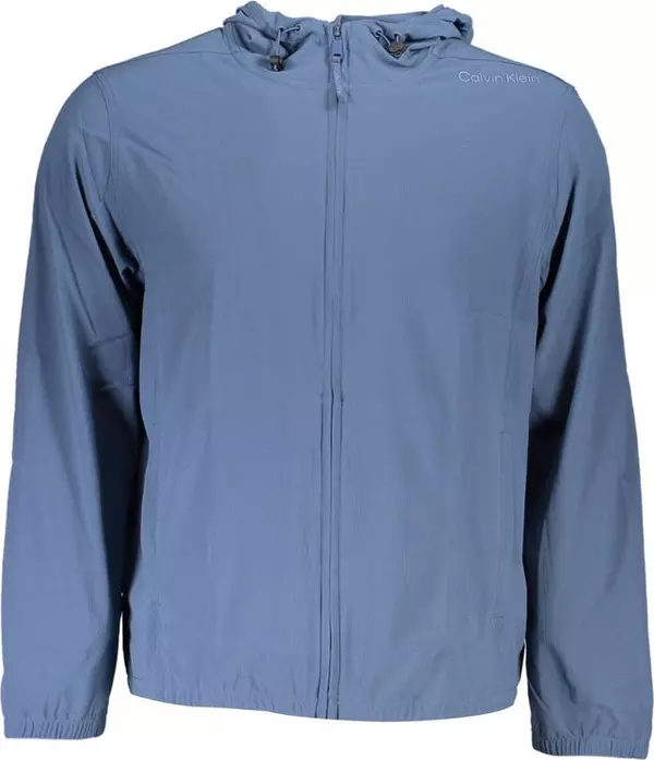 Blue Polyester Men's Sweatshirt