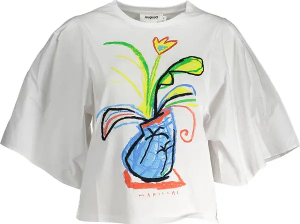 White Cotton Women Top