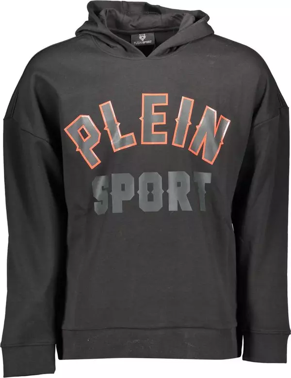 Black Cotton Men's Sweatshirt