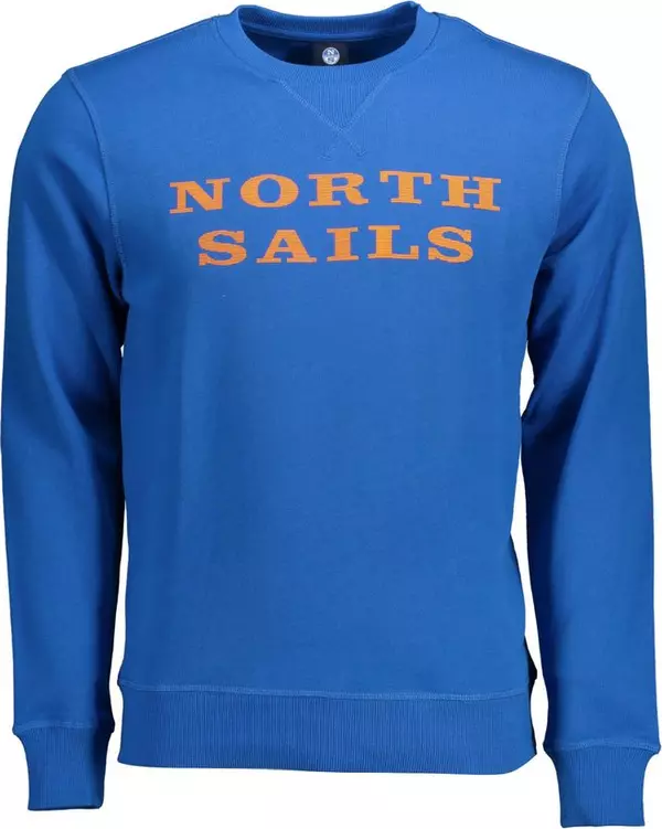 Blue Cotton Men's Sweatshirt