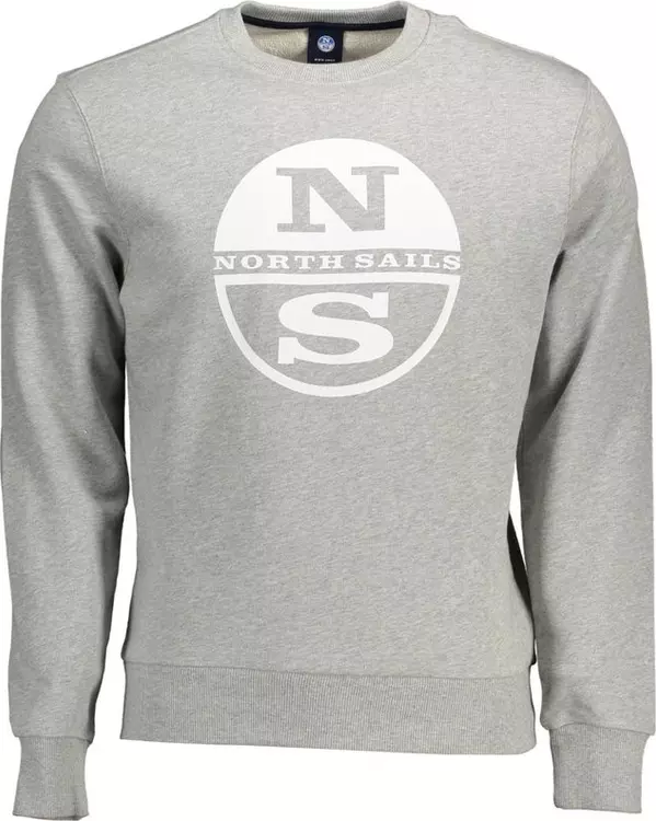 Grigio Cotton Men Sweatshirt