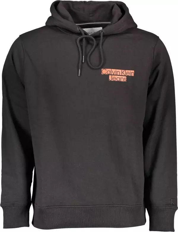 Black Cotton Men's Sweatshirt