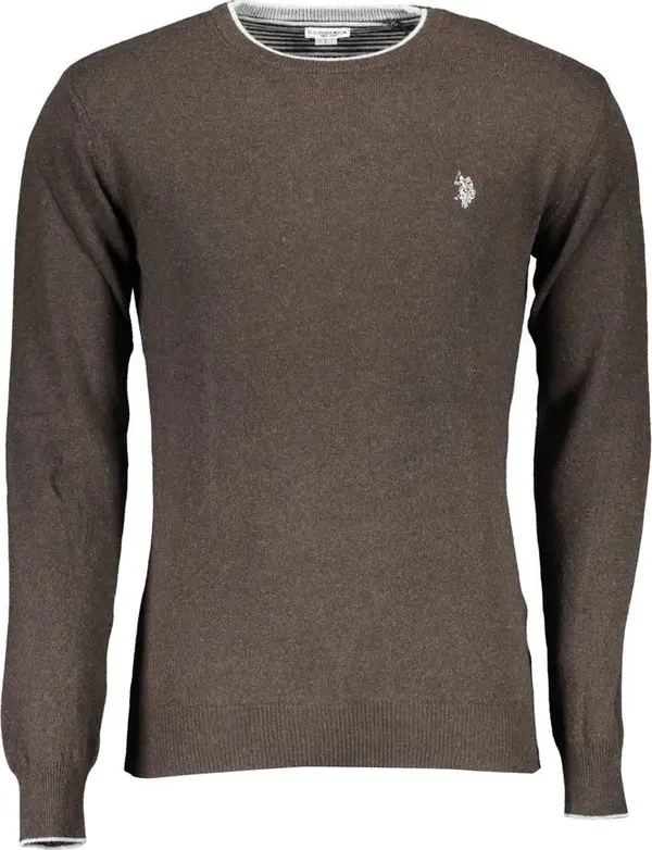 Brown Wool Men's Sweater