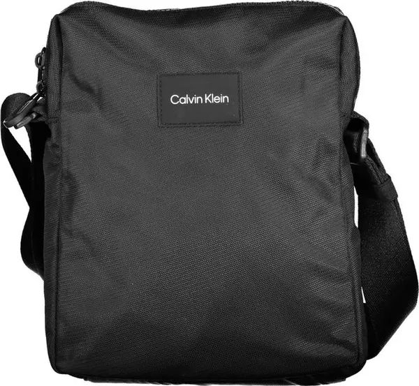 "Black Polyester Mens Shoulder Bag"