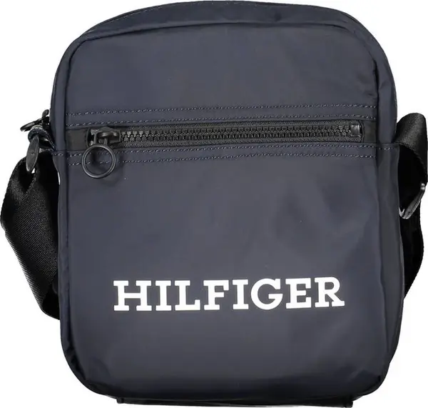 Blue Polyester Men Shoulder Bag