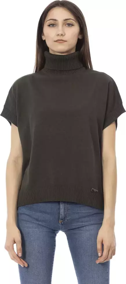 Green Wool Women Sweater