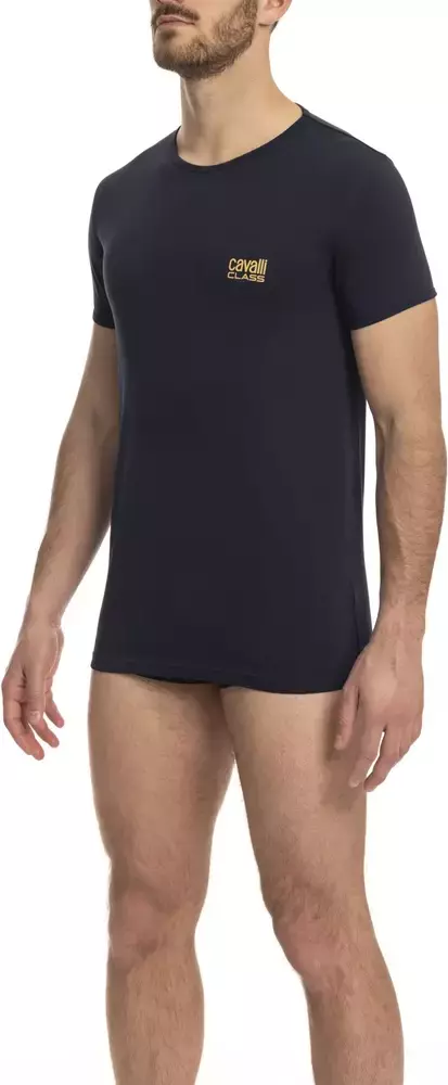 "Blue Cotton Men T-Shirt"