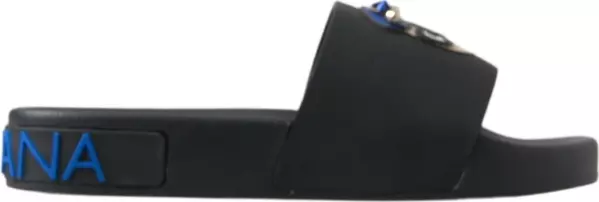 Black Slides Sandals Beach Saint Barth Shoes