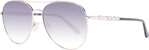 Rose Gold Metal Sunglasses