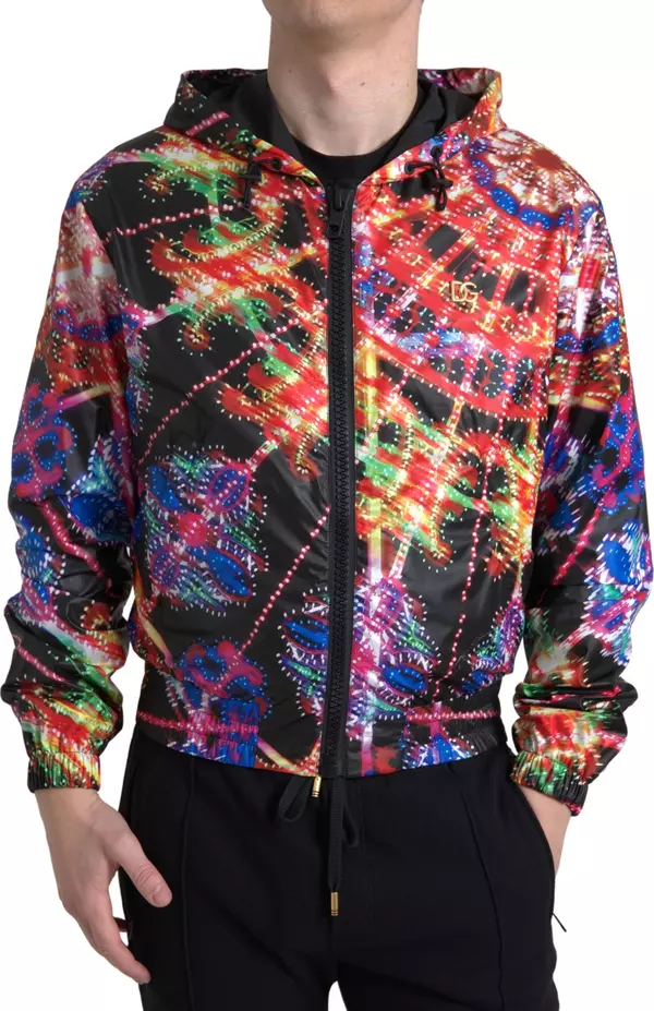 Multicolor Hooded Sweatshirt Sweater