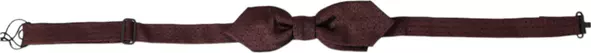 Red Bordeaux Silk Slim Adjustable Neck Papillon Bow Tie