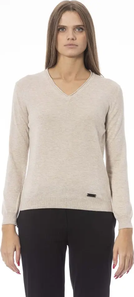 Beige Polyamide Women Sweater