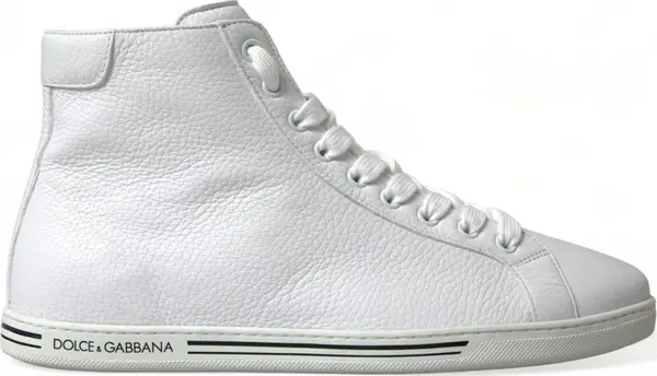 White Saint Tropez High Top Men Sneakers Shoes