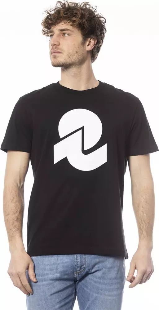 Black Cotton Men T-Shirt