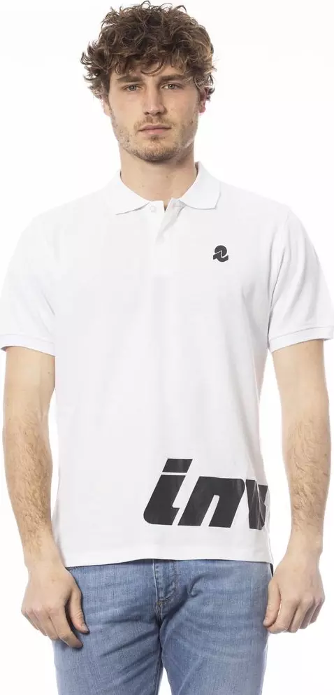 White Cotton Men Polo Shirt