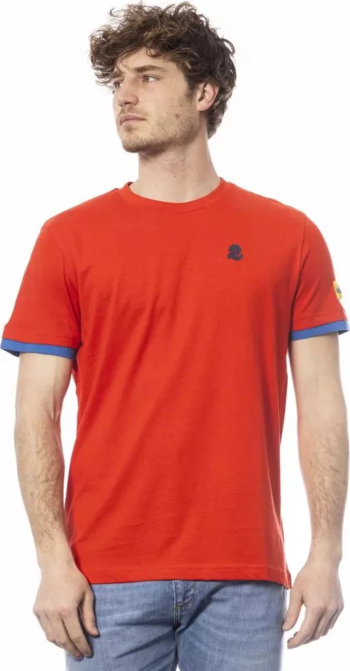 Red Cotton Men T-Shirt