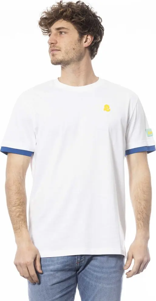 White Cotton Men's T-Shirt