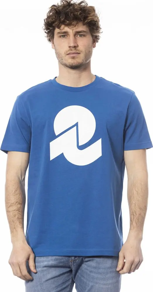 Blue Cotton Men's T-Shirt