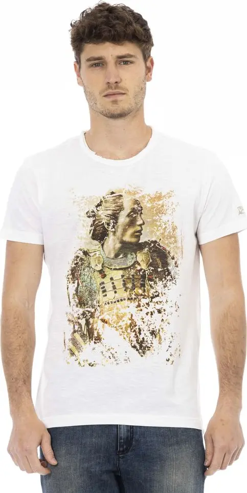 White Cotton Men's T-Shirt