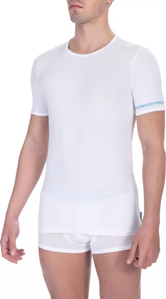 White Cotton Men's T-Shirt