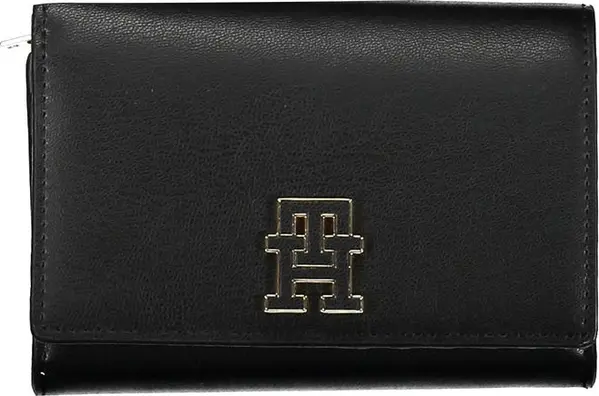 Black Polyurethane Women Wallet