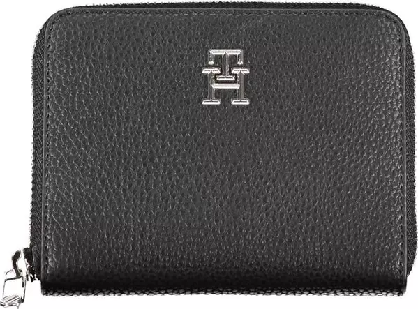 Black Polyurethane Women Wallet